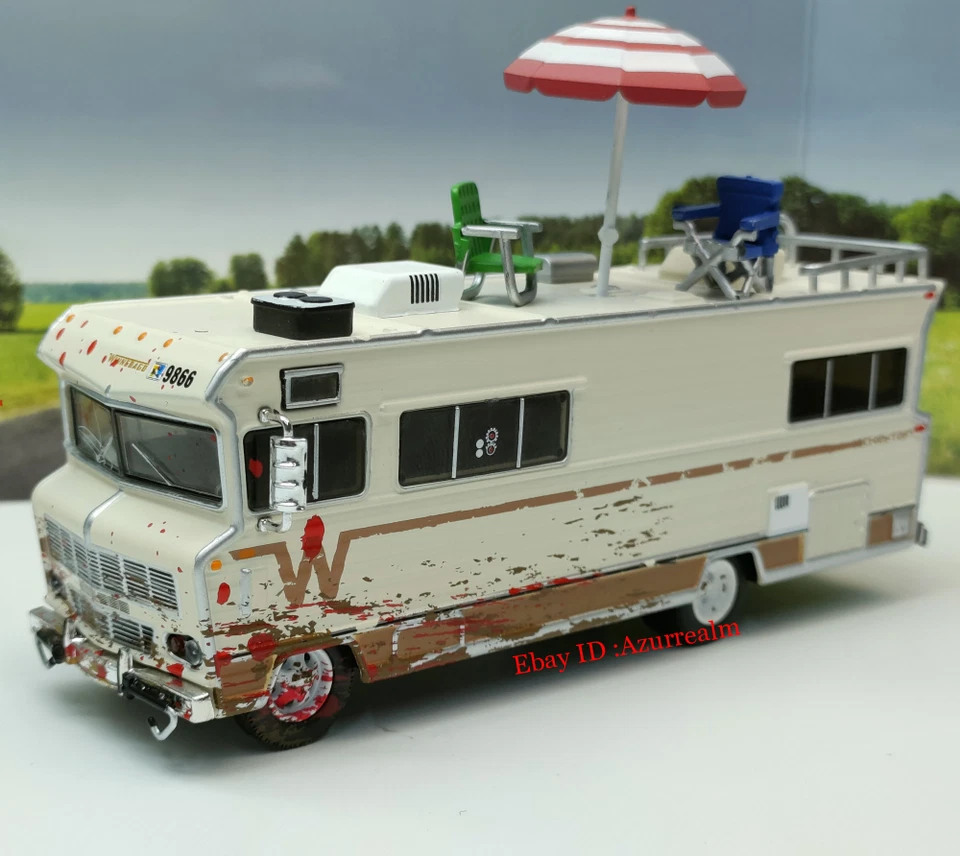 1:64 Maßstab 1973 The Walking Dead Escape Bus Diecast Alloy Bus Model Spielzeug