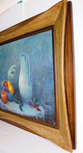 EDGAR WALLACE BOWLIN 1923-2001 OIL PAINTING CANVAS SIGNED STILL LIFE MID CENTURY - Afbeelding 12 van 16