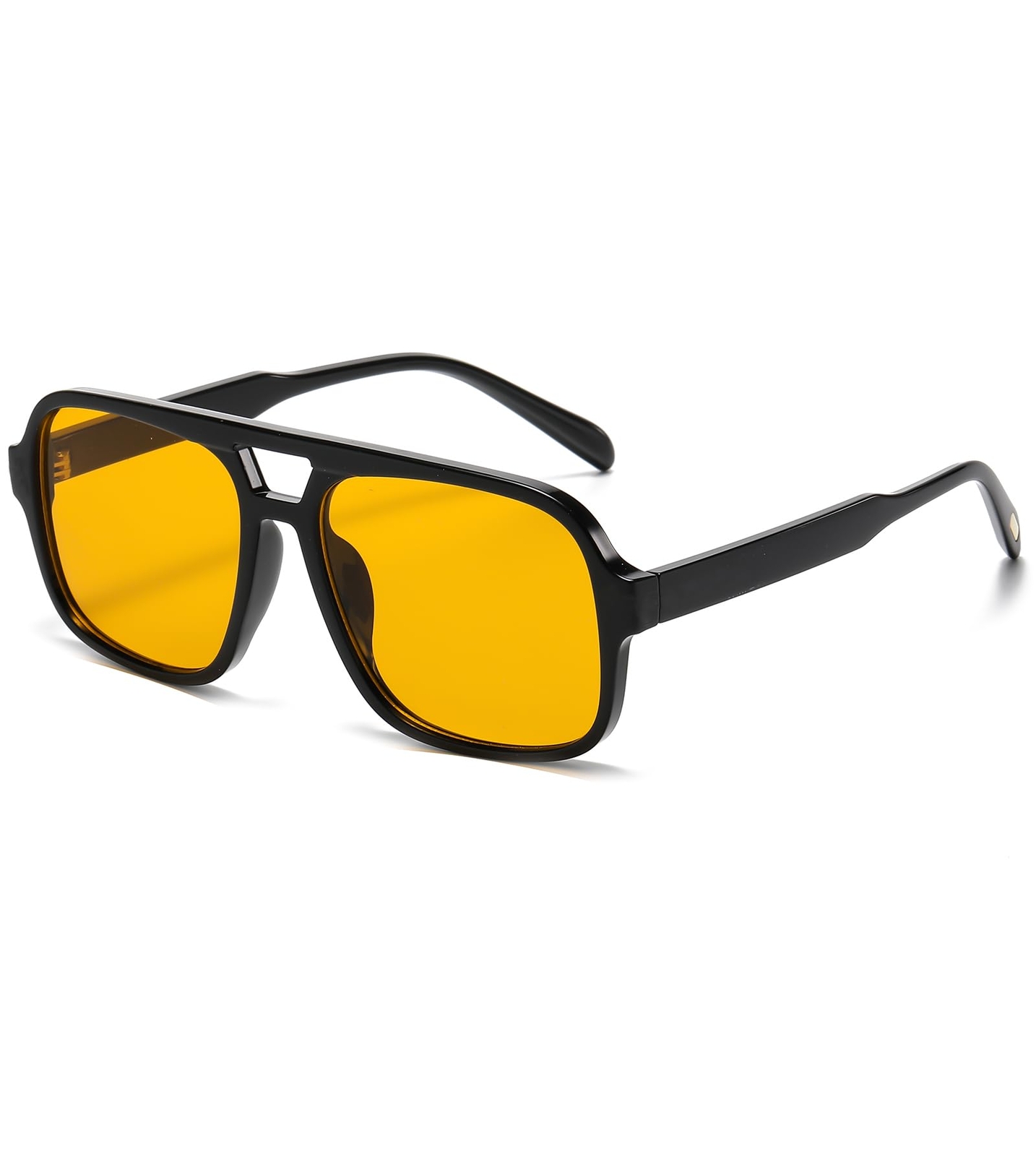 Aviator Sunglasses for Women Men Trendy Classic 70s Square Aviator Sun Glasse...-image