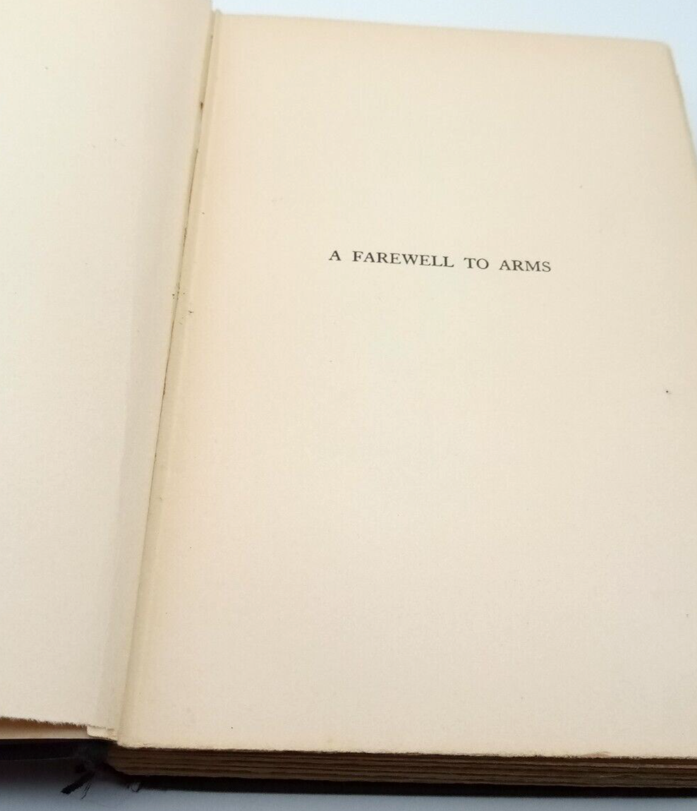 Ernest Hemingway A Farewell To Arms Hard Cover Grosset & Dunlap 1929
