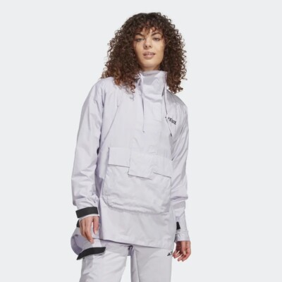Size S- ADIDAS WOMEN'S TERREX MADE TO BE REMADE WIND ANORAK