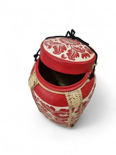 Reiskorb Bamboo Stock Basket Thai Thailand Deco Rice Noodles Containers - Picture 4 of 8