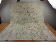 WW2 British INTELLIGENCE MAP of "OPLAND FYLKE", NORWAY with OPERATIONAL MARKINGS