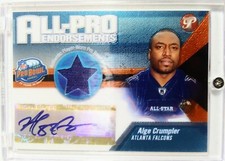 2004 TOPPS PRISTINE ALL PRO ENDORSEMENTS ALGE CRUMPLER PRO BOWL JERSEY AUTOGRAPH