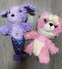 Little Live Pets Scruff-a-Luvs - Mermaid Dog And Pink Panda Bear Lot