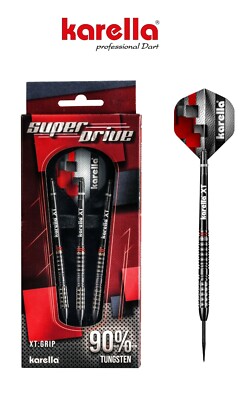 Dart Karella SuperDrive 90% Tungsten Profi Steeldarts 22g oder 24g wählbar Neu