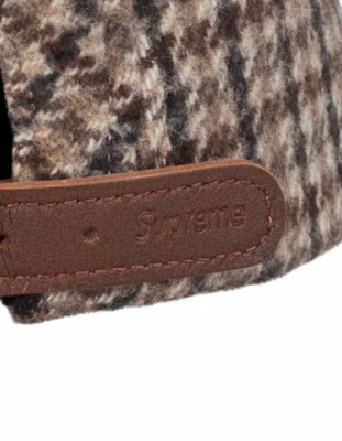 帽子 Supreme Houndstooth Wool Camp Cap tan Supreme Houndstooth Wool Camp Cap Tan - FW23 - US