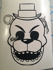 FREE SHIPPING  Five Nights At Freddy's Vinyl Decal Sticker Withered Toy Freddy