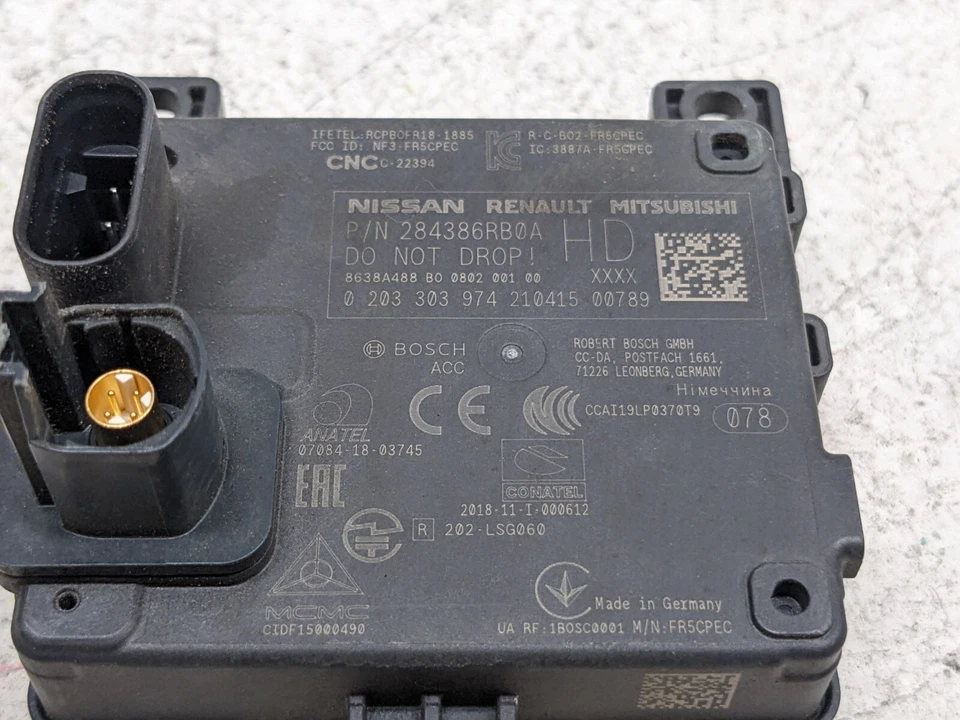 Nissan Rogue Pathfinder Adaptive Cruise Distance Sensor Radar 2021-24 284386RB0A - Image 3 of 3