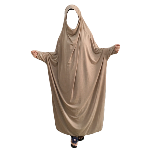 Muslim Women Hijab Maxi Dress Abaya Prayer Khimar Burqa Overhead Robe Islam Gown - Picture 8 of 40