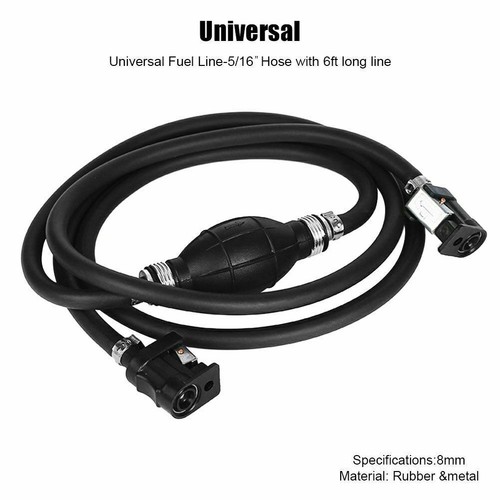 5/16\" Fuel Gas Hose Line Assembly with Primer Bulb Marine Outboard Boat Motor. - Bild 5 von 9