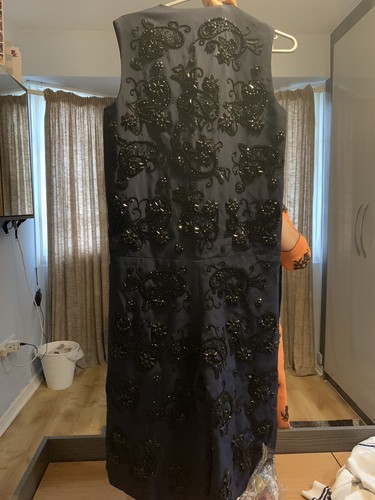 Mulberry Heavy Embellished Navy Party/ Wedding Standout Jumpsuit. RRP Over £4000 - Picture 4 of 6