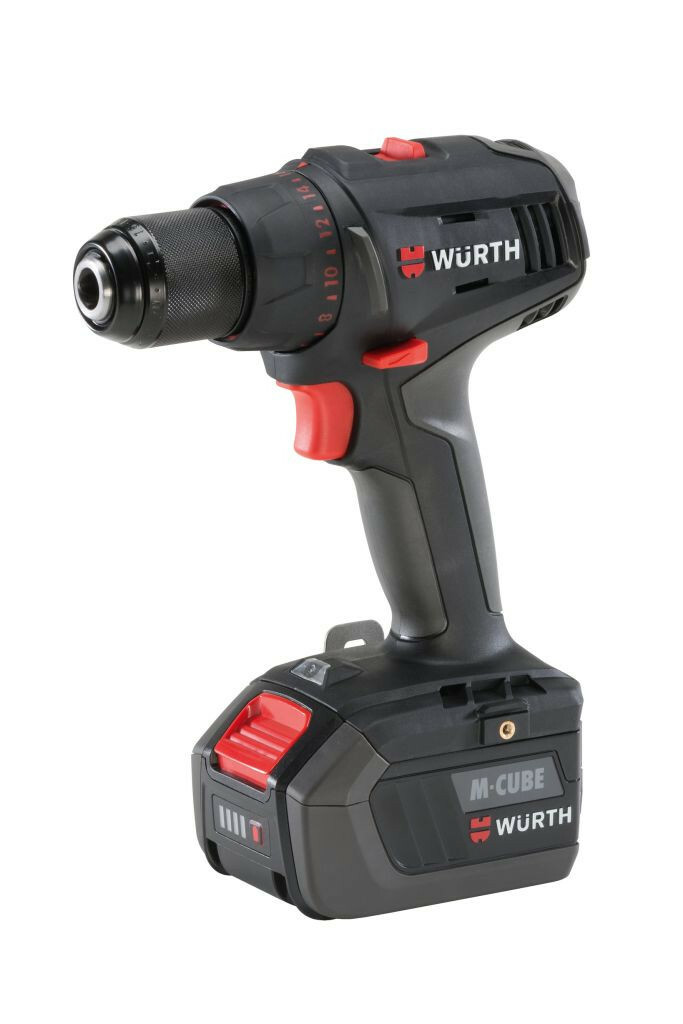 Taladro Atornillador Würth ABS 18 COMPACT + 2 x 4.0AH M-CUBE +...