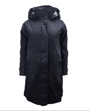 Hoodlamb Women's Black Slim Long Hemp Vest Insert Coat 420 Nwt