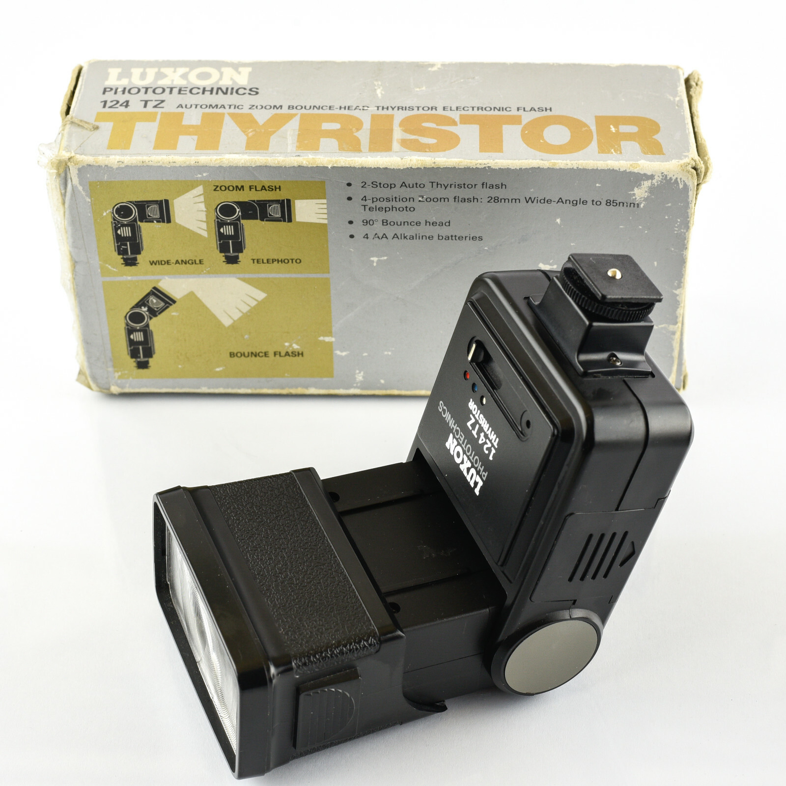 Luxon Phototechnics 124 TZ Automatic Zoom Bounce Head Thyristor Flash ...
