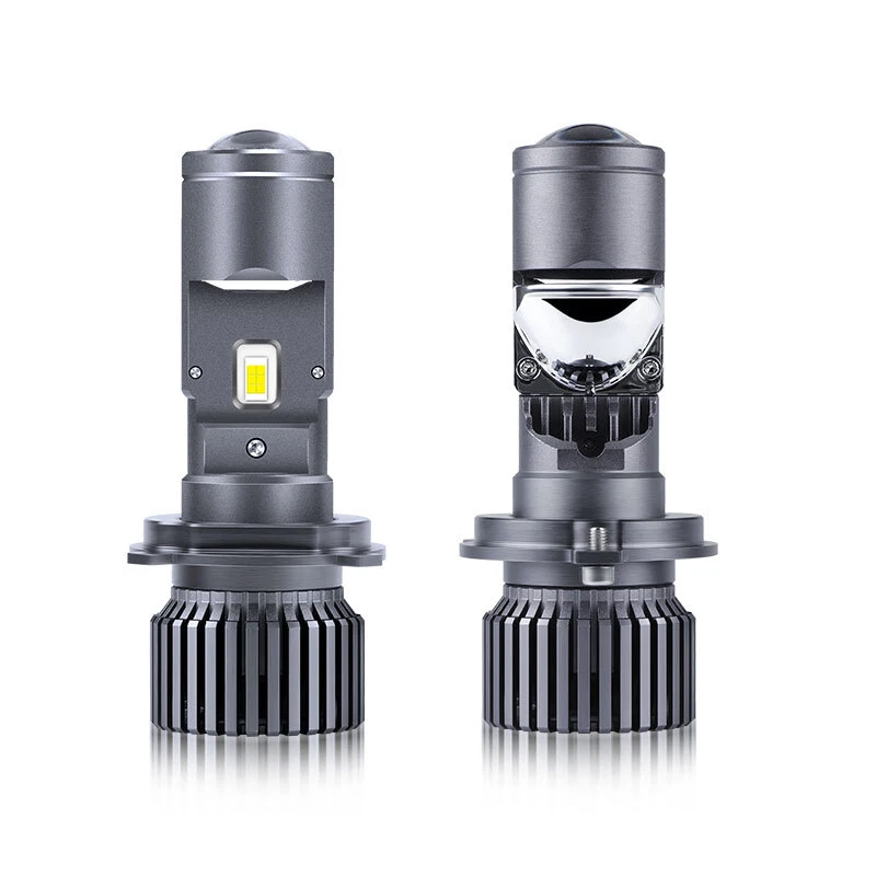 2X RHD H4 9003 Bi-LED Projector Lens Headlight Hi/Lo Beam Retrofit 50000LM 100W - Image 3 of 4