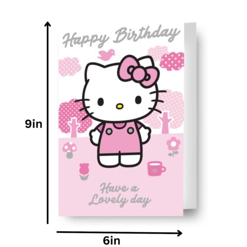 Hello Kitty Birthday Card | Hello Kitty Wrapping Paper | Birthday Party Supplies - Picture 7 of 30