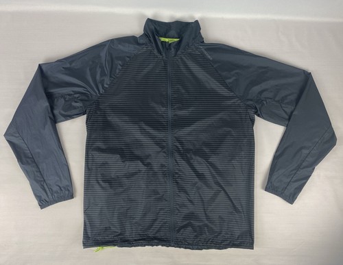 Men’s Brooks LSD Running Jacket LARGE Lightweight Reflecting Nylon Full Zip - Picture 4 of 13