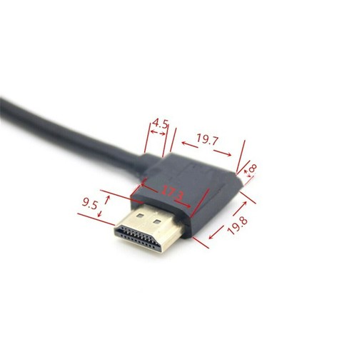90 Degree HDMI Male to HDMI Female Converter Adapter Video Cable Cord - Picture 4 of 14