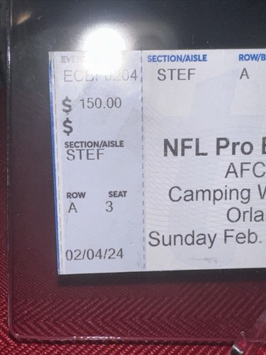 2024 PRO BOWL GAMES AFC vs NFC Orlando 02/04/2024 - Baker Mayfield MVP - Ticket - Picture 3 of 5