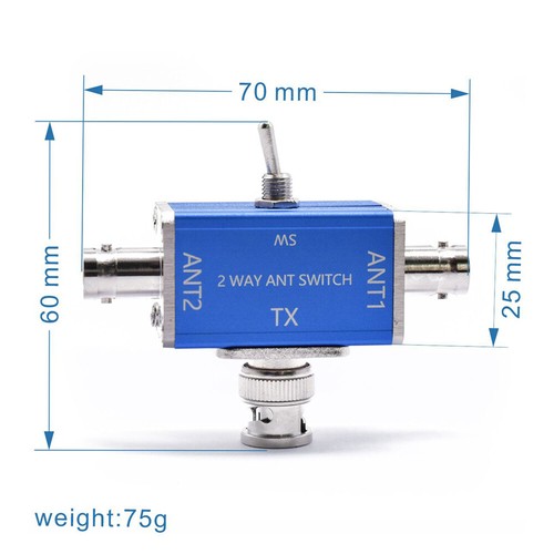 Interrupteur coaxial antenne CB/HAM 2 voies 1-30 MHz adaptateur connecteur SO239/BNC en option - Photo 16/19