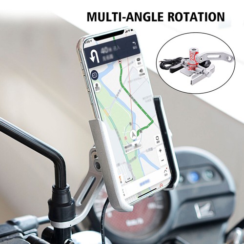 5 V Motorcycle Mobile Phone Holder Charger Bike Charging Mount Support - 第 10/11 張圖片