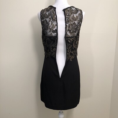 Forever 21 Dressy Dress, Medium, Black & Gold Sleeveless Above Knee  Straight | eBay