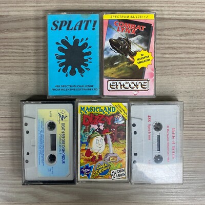 36 UNTESTED SINCLAIR ZX SPECTRUM COMPUTER GAMES CASSETTE TAPES
