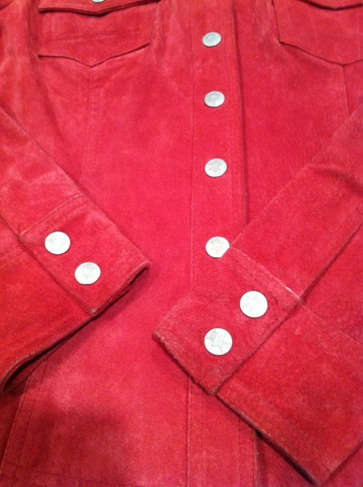 Chaqueta de gamuza LIVE A LITTLE PINK para mujer mediana Foto 3 de 4