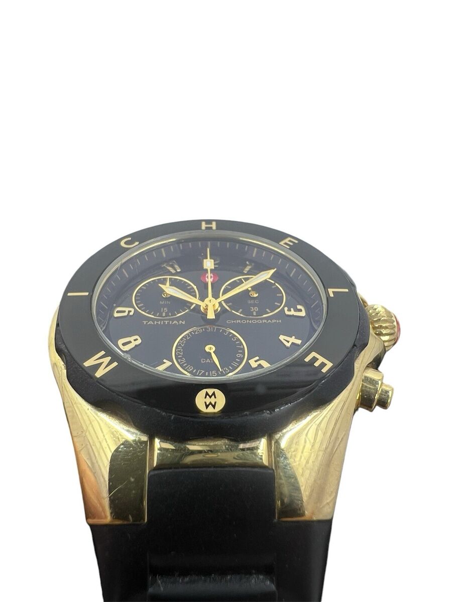 Michele Tahitian Chronograph Jelly Bean Rubber Band Ladies Michele Tahitian Chronograph Jelly Bean Rubber Band Ladies