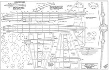 Skyleada Canberra plan set free flight jetex model 21" span