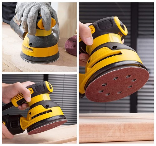 100x 5inch Sanding Discs 120 Grit Hook Loop 8-Hole Orbital Sander Sandpaper Pads - Picture 6 of 7