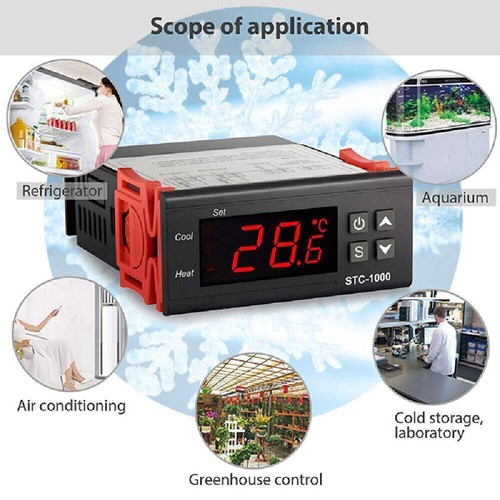 110V-220V STC-1000 All-Purpose Temperature Controller Thermostat Aquarium Sensor - Picture 12 of 14