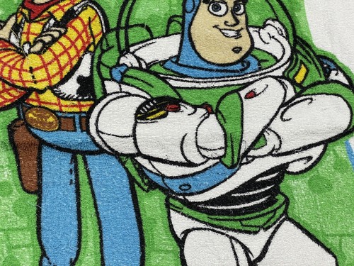 Vintage 90er Toy Story 2 Handtuch Strand Film Promo Cartoon Pixar Disney Woody Buzz 1999 - Bild 5 von 10