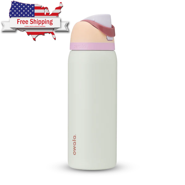 Owala FreeSip 32oz Stainless Steel Insulated Water Bottle in Coastal Mist