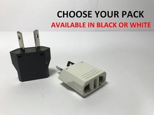 EU US USA to AU Australia New Zealand Plug Adapter Power Charger in Multi Packs
