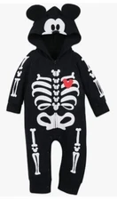 Disney Mickey Mouse Halloween Romper Glow in Dark - Baby sizes