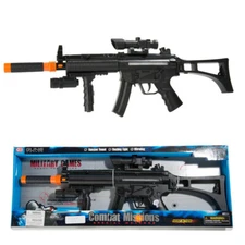Tactical Combat Toy Gun with Lights Realistic Rifle Model Kids Christmas Gift