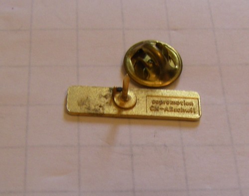 COMPAQ COMPUTER GOLDEN LOGO vintage pin badge - Afbeelding 2 van 2