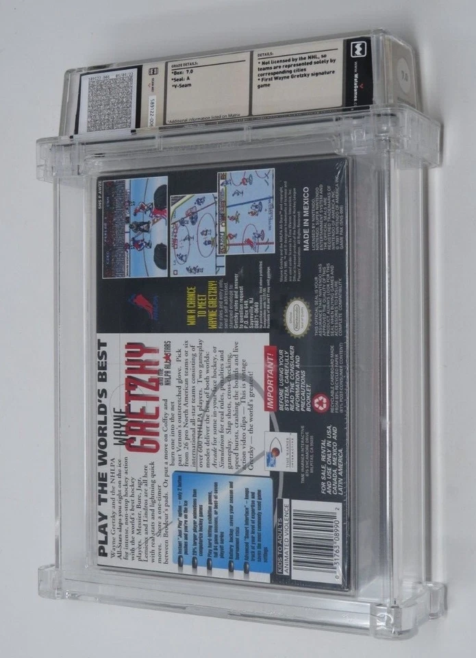 Wayne Gretzky and the NHLPA All Stars Super Nintendo Sealed Video Game Wata 7.0 - Image 2 of 4
