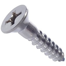 #6 x 3/4" Phillips Flat Head Wood Screws 316 Marine Stainless Steel Qty 50