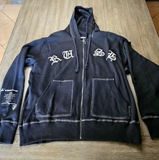 VINTAGE RARE RUSH FARWELL TO KINGS ZIP UP HOODIE NEW CONDITION MENS XL