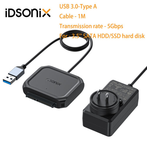 "Cable convertidor adaptador IDsonix SATA a USB para disco duro 2,5"" 3,5" - Imagen 34 de 34