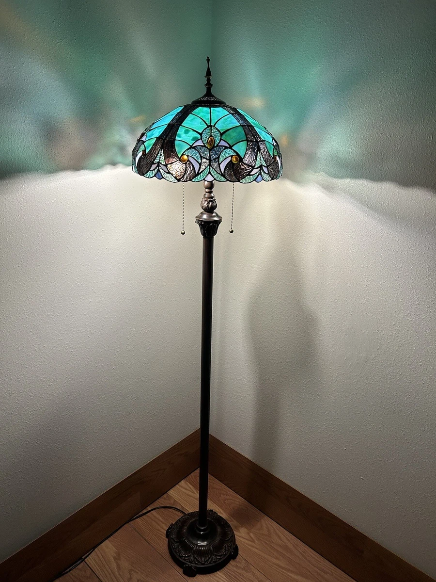 Tiffany style pole lamps deals