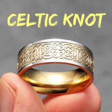 Sculpt Rings™ Celtic Knot Ring – Stainless Steel Engraved Band for Men & Women