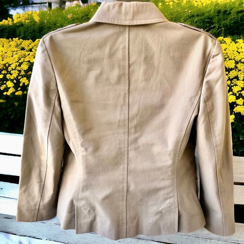 Club Monaco Khaki Sakko Blazer mit Corozo Knöpfen Damen Größe 4 Vintage 90er - Bild 9 von 15