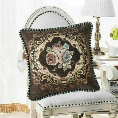 Embroidery Cushion Cover European Throw Pillow Case Retro Sofa Home Decor - Picture 6 of 27