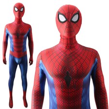 Upgraded Comic TASM 2 Spider-Man Jumpsuit Cosplay Bodysuit Costume Halloween US