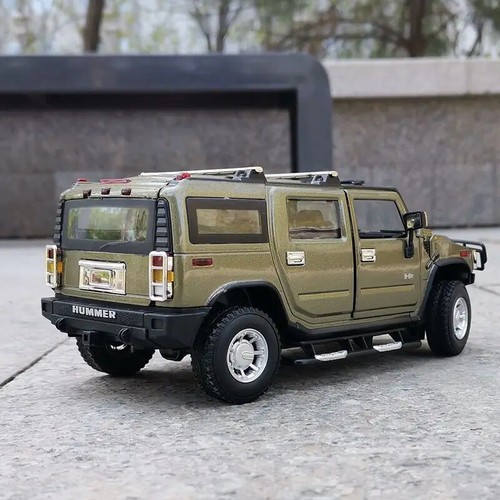 1:24 HUMMER H2 Diecast Car Model Sound & Light Simulation Kids Gift - Picture 4 of 26