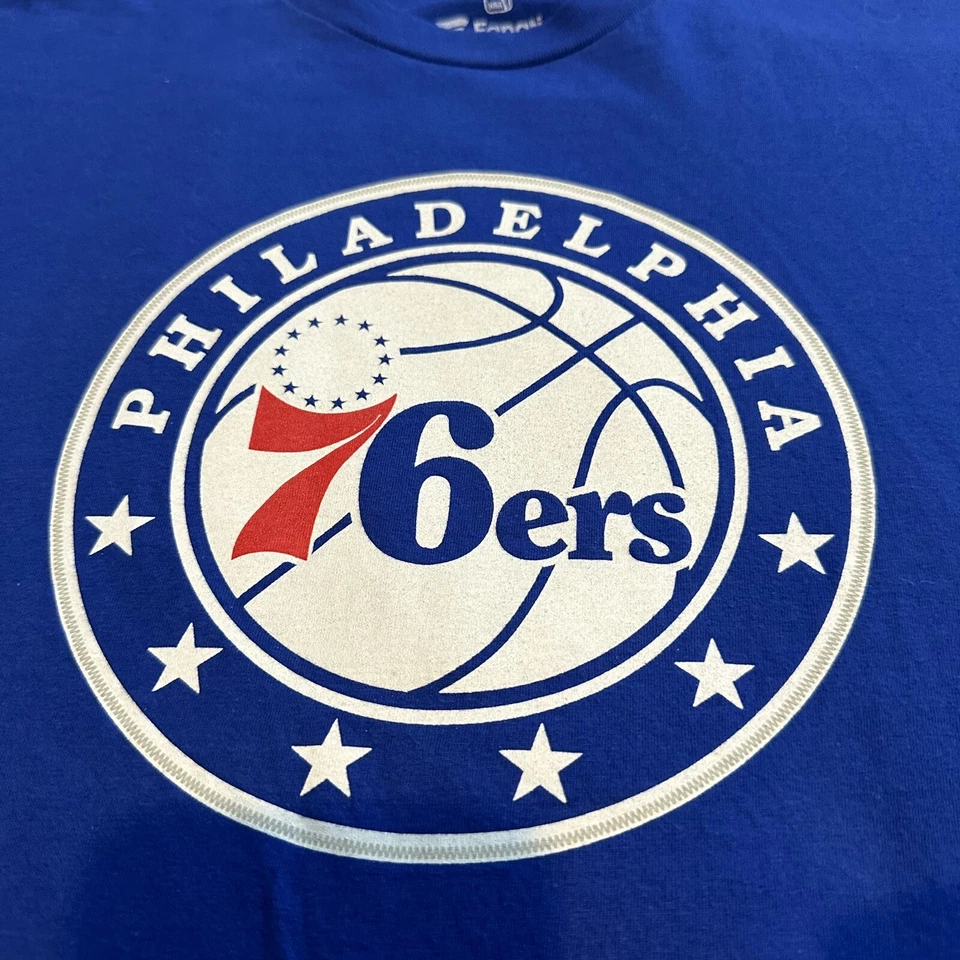 Camisa Simmons #25 azul para hombre talla mediana de los fanáticos de la NBA Philadelphia 76ers Foto 3 de 4